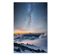 Postereck - 3128 - Voie lactée, hiver Constellation Ciel Nuit - Poster mural photos tableau mural - toile - 40,0 cm x 30,0 cm