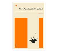 Posterlounge Alice in Wonderland Poster | 40 x 60 cm de Jazzberry Blue Orange Tableaux Décoration murale