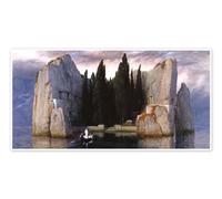 Posterlounge L’Île des Morts Poster | 40 x 20 cm de Arnold Böcklin Tableaux Décoration murale