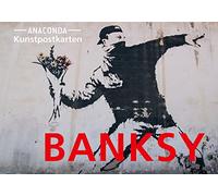 Postkarten-Set Banksy: 18 Kunstpostkarten aus hochwertigem Karton. ca. 0,44EUR pro Karte. Streetart zum Sammeln, Verschicken und Verschenken. Ideal für Postcrossing
