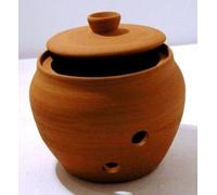 Pot à ail - diamètre 9cm, hauteur 9cm - forme ronde - terre cuite - fait main