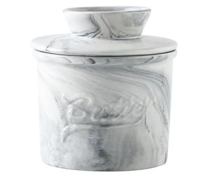 Pot À Beurre Avec Couvercle - Beurrier En Céramique 630 G, Support Élégant Pour Comptoir De Cuisine, Récipient De Service Pour Dîner | Rangement Élégant Pour Les Réunions De Vacances, Le Brunch Famili