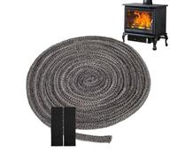 Pot à bois Porte Gasket - Fiberglass 16mm X | Kit d'étanchéité d'isolation élastique résistant à haute température | Fireplace Stove Gasket For Four Pipe Furnace Fire Grill Sealing Use