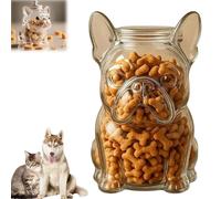 Pot à bonbons en forme de bouledogue français, récipient à collation hermétique pour chien, boîte à goûter, drôle pour animaux de compagnie, pots à collation pour biscuits, bouledogue cuisine
