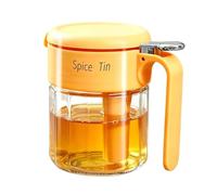 Pot à condiments étanche à l'humidité avec cuillère | Bocal à condiments en verre avec couvercle pour sucre, sel, poivre, vinaigre, sésame, plats de préparation des repas