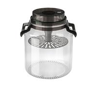 Pot À Cornichons - Boîte De Rangement Ronde Hermétique De 5 L Avec Poignée | Conteneur De Cornichons | Sablier Pour Brassage Cuisine Garde-manger Comptoir Nourriture Farine Sucre Café