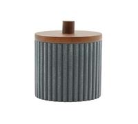 Pot à Cotons Design "Niagara" 10cm Anthracite