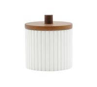 Pot à Cotons Design "Niagara" 10cm Blanc