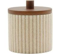 Pot à Cotons Design "Niagara" 10cm Naturel Beige