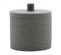 Pot à Cotons Effet Tissé Spa 10cm Gris