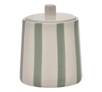 Pot à Cotons en Céramique Strio 12cm Vert Céladon