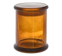 Pot à Cotons en Verre Teinté 11cm Marron
