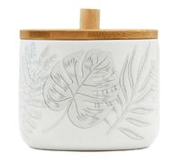 Pot à Cotons Imprimé Amber 10cm Gris