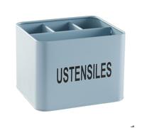 Pot à couverts métal KITCHEN - UTILITY - Bleu 18x15cm