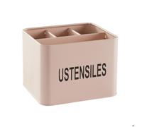 Pot à couverts métal KITCHEN - UTILITY - Rose 18x15cm