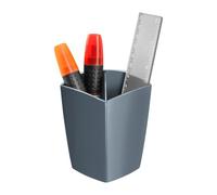 Pot à crayons plastique Cep couleur gris