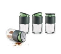 Pot à épices 80 ml, set de 4 pc, gris, plastique, Lékué