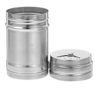 Pot à Épices en Acier Inoxydable Argenté, Étanche et Moderne | Rangement Pratique, Entretien Facile, Usage la Cuisine, Design Élégant et Unique, pour Sel et Poivre