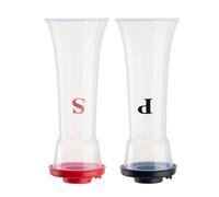 Pot à épices en plastique 2 pièces pour les cuisines domestiques et professionnelles Salières et poivrières Distributeur d ' assaisonnement polyvalent Récipient à condiments polyvalent