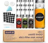 Pot à épices en verre 120 ml, carré
