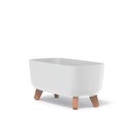 Pot de fleurs Gracia Case avec pieds DGCL400 blanc