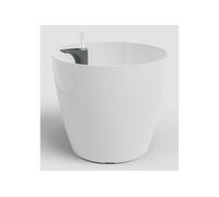 Pot à fleurs San Remo SWS 42 BR auto-arrosant 42,3 L blanc UV