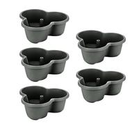 Pot à Fraisiers 5 Niveaux Vertical Empilable Décor Avec Roulettes | Système de Culture en Tour de Jardin Idéal pour Plantes Grimpantes Légumes Fruits Balcon Terrasse Cour Jardin