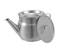 Pot à Huile Filtrante 1,5 L en Acier Inoxydable avec Long Bec Verseur | Filtre à Mailles Fines Amovible, Couvercle Hermétique et Poignée Pratique, pour Huile de Cuisson, Graisse et Nettoyage Après