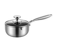 Pot à lait anti-adhésif antirouille avec couvercle facile à | Marmite à bouillir, cuire à la vapeur, fondre, brasser, cuire, servir pour la nourriture, la cuisine de nouilles, cuisine