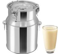 Pot à lait, capacité 5L, acier inoxydable durable, design scellé, argenté