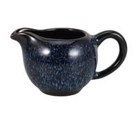 Pot à Lait en Céramique avec Bec Verseur et Poignée, Bleu, 13,3x8,2x7cm | Grès Émaillé, Format Compact, Mesures Précises, pour Sauces, Bouillon, Sucre, Cafés Gourmands ou Cérémonie du Thé