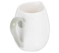 Pot à Lait en Céramique Blanche Style Nordique pour Service de Table | Anse Large, Bec Verseur Fin, Allure Lisse et Élégante, Adapté aux Hôtels, Traiteurs, Sirops et Ketchup
