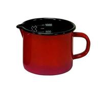 Pot à lait - KRÜGER - 17012 RO - Émail rouge - Compatible induction - Ø 12 cm