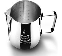 Pot à lait - Pot à lait - Pot à mousse - 9 x 0,03 x 11 cm - Acier inoxydable - 350ml