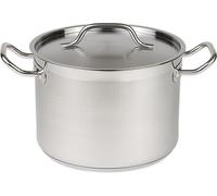 Pot à légumes moyen, en acier inoxydable avec couvercle Ø32 16L