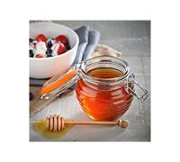 Pot à miel en verre 0.4L avec cuillère à miel Kilner