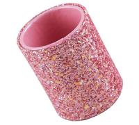 Pot à Pinceaux de Maquillage Simple en PU Rose pour Salle de Bain | Rangement Cosmétique Compact, Garde le Bureau Net, Organise Petits Objets, Décoration Créative pour Maison