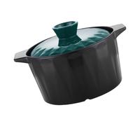 Pot à Ragoût en Céramique 1,3 L avec Couvercle pour Cuisson Homogène | Format Compact, Poignée Antidérapante, Supporte les Hautes Températures, pour Mijoter et Servir au Quotidien