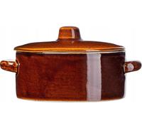 Pot à saindoux en grès - Pot de conservation - 1 l - FCM - Marron