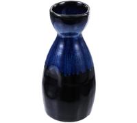 Pot à Saké Japonerie en Céramique Bleue, Service pour Maison et Bureau | Usage Chaud ou Froid, Style Japonerie, Design Soigné, pour Saké, Thé, Café, Vin, Eau