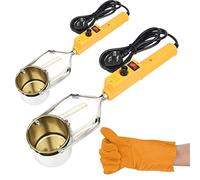 Pot à souder électrique avec corps rotatif à 180°, capacité de 3000 g, profondeur 65 mm, 450 °C maximum, creuset de fusion de plomb portable