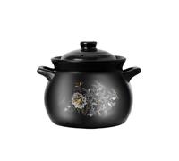 Pot À Soupe en Céramique avec Couvercle, Cocotte Haute Température, Marmite en Terre Cuite, Faitout Cuisine, Pot À Ragoût, Conservation De Chaleur pour Soupes, Riz Et Plats Maison