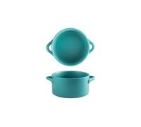 Pot à soupe en céramique simple pour salade et riz cuits au four - 14 cm - vert semi-clair