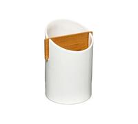 - Pot à Ustensiles 2 Cases "Céramique" 17cm Blanc