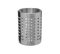 Paris Prix Pot à ustensiles en acier inoxydable ajouré 16 cm Argent