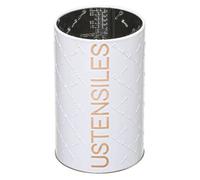 Pot à ustensiles fer ""Scandinave Nature"" blanc - 5 five simply smart