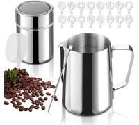 Pot à vapeur de 350 ml en acier inoxydable pour faire mousser le lait dans le café