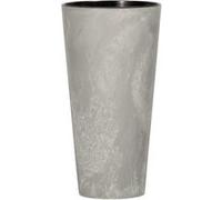 Prosperplast Pot Tubus Slim Effect – plastique avec réservoir, ciment 38,1×20×20 cm