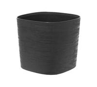Garden ID - Pot avec réserve d'eau Respect - 100% recyclable - Noir-Anth 20 x 20 cm