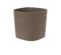 Garden ID Pot avec réserve d'eau Respect Taupe 20x20 cm 100% déchets ménagers 100% recyclable